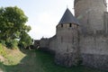 Castle fortress Carcassonne France Languedoc Royalty Free Stock Photo