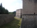 castle fortress of L& x27;Aquila external walls