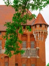 Castle fragment of the Teutonic Knights Order in Malbork, Poland Royalty Free Stock Photo