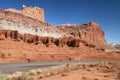 The Castle and Fruita Cliffs at Capitol Reef Royalty Free Stock Photo