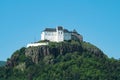 Castle Fuzer on hilltop in eastern Hungary Royalty Free Stock Photo