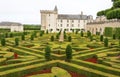 Castle Gardens in the Loire Valley in France. Royalty Free Stock Photo