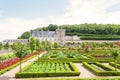 Castle Gardens in the Loire Valley in France. Royalty Free Stock Photo