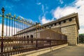 The Castle gate `Burgtor` in the corona lockdown in Vienna, Austria