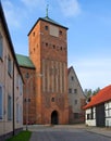 Castle gate, gothic style.