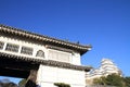 Castle gate of Himeji castle in Himeji Royalty Free Stock Photo