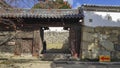Castle gate of Himeji castle in Hyogo, Japan Royalty Free Stock Photo
