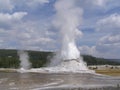 Castle Geyser in the Upper Geyser Basin of Yellowstone National Park Royalty Free Stock Photo