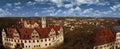 The Castle Glauchau in Germany aerial view Royalty Free Stock Photo