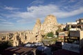 The Castle at Goreme village and the Fairy Chimneys, Turkey