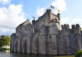 Castle Gravensteen in the old city center of Gent Royalty Free Stock Photo