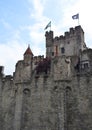 Castle Gravensteen in the old city center of Gent Royalty Free Stock Photo