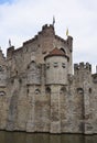 Castle Gravensteen in the old city center of Gent Royalty Free Stock Photo