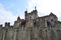 Castle Gravensteen in the old city center of Gent Royalty Free Stock Photo