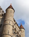 Castle Gravensteen in the old city center of Gent Royalty Free Stock Photo