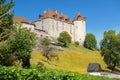 Castle of Gruyeres, Fribourg canton, Switzerland Royalty Free Stock Photo