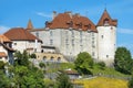 Castle of Gruyeres, Fribourg canton, Switzerland Royalty Free Stock Photo