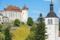 Castle of Gruyeres, Fribourg canton, Switzerland Royalty Free Stock Photo