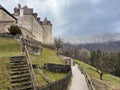 The castle of Gruyeres, Switzerland Royalty Free Stock Photo