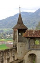 The Castle of GruyÃÂ¨res (Switzerland) Royalty Free Stock Photo