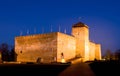 The castle of Gyula in twilight