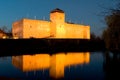 The castle of Gyula in twilight