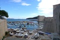 Castle and harbor view in Montenegro