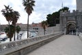 Castle and harbor view in Montenegro Royalty Free Stock Photo