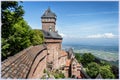 Castle Haut-Kenigsberg in Alsace, France Royalty Free Stock Photo