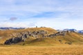 Castle Hill in Arthurs Pass, New Zealand Royalty Free Stock Photo