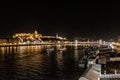 Castle Hill, Budapest, Hungary at night Royalty Free Stock Photo