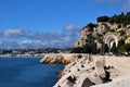 Castle Hill and coast view, Nice, France Royalty Free Stock Photo