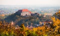 Dolni Kounice Castle on a Hill Royalty Free Stock Photo