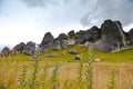 Castle Hill, famous for its giant limestone rock formations in New Zealand Royalty Free Stock Photo