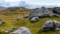 Castle Hill, famous for its giant limestone rock formations in New Zealand Royalty Free Stock Photo