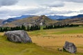 Castle Hill, famous for its giant limestone rock formations in New Zealand Royalty Free Stock Photo