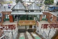 The Castle Hill Funicular railway opened in 1870. Budapest, Hungary, February 27, 2024. Royalty Free Stock Photo