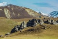 Castle Hill during winter time, South Island, New Zealand