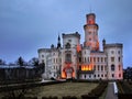 Romantic Fairytale Castle Hluboka Royalty Free Stock Photo