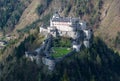 Castle Hohenwerfen at the Austrian alps Royalty Free Stock Photo