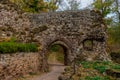 Castle Hohnstein ruins in the german region called Harz Royalty Free Stock Photo