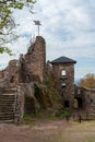 Castle Hohnstein ruins in the german region called Harz Royalty Free Stock Photo