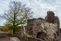 Castle Hohnstein ruins in the german region called Harz
