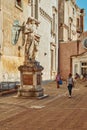 The Castle of the Holy Angel and the bridge of angels. Rome.