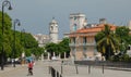 Castle and Houses of Havana Royalty Free Stock Photo