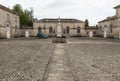 Castle Howard Entrance and Courtyard with Morris Minor Panel Van