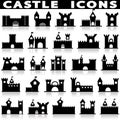 Castle icon set.