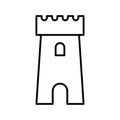 Castle icon vector design template basic RGB