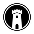 Castle icon vector design template basic RGB