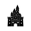 Castle icon vector. Fortress illustration sign. Stronghold symbol. tower logo.